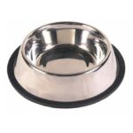 Miska metalowa dla Psa na gumie antypoślizgowej ➤ 750ml
