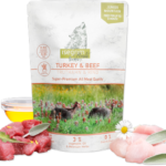 Isegrim Saszetka dla Psa Indyk i Wołowina | Mokra Karma dla Szczeniąt i Młodych Psów ➤ 410g