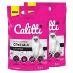 Calitti Crystals Cat Litter 2 x 3,8L - Żwirek Silikonowy dla Kota
